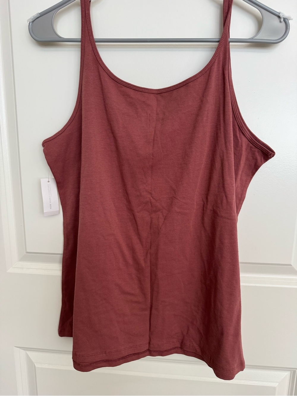 New York & Company Scoop Neck Tank Top - Dusty Rose - Picture 5 of 5